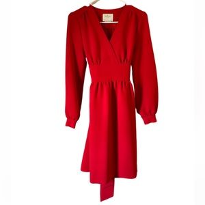 KATE SPADE | Long Sleeve Red Dress